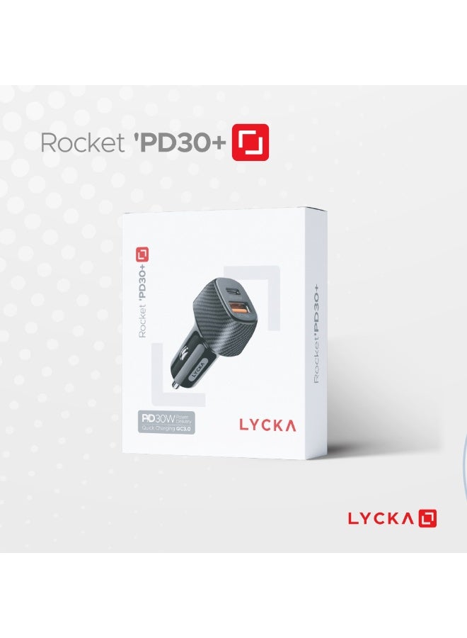 Lycka P Cord XTRA30 30W Fast Car Charger with Dual USB Ports – Type-C Power Delivery – Universal Car Adapter - Image 5